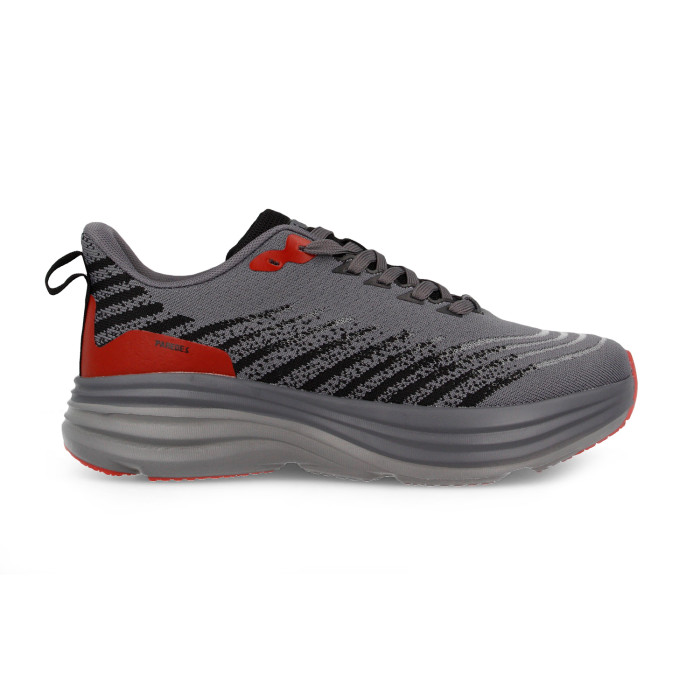 Zapatillas deportivas para hombre Almussafes gris-rojo