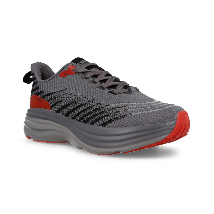 Zapatillas deportivas para hombre Almussafes gris-rojo