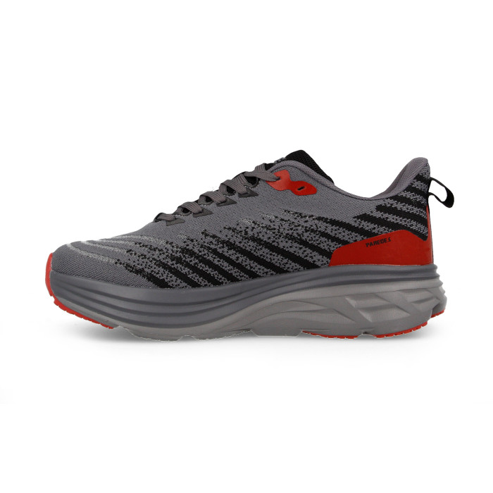 Zapatillas deportivas para hombre Almussafes gris-rojo