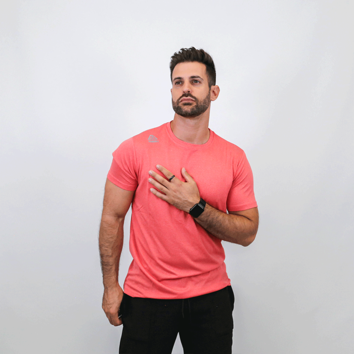 Camiseta técnica hombre Lyra rojo