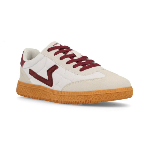 zapatillas casual hombre paredes icod blanco rojo | zapatillas pu suede textil paredes icod | suela caucho icod paredes 2