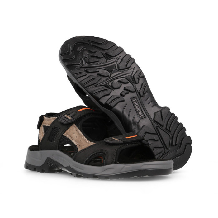 Sandalias outdoor hombre Aral negro marrón