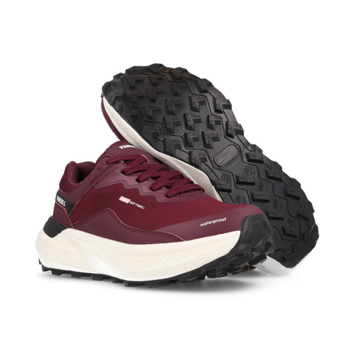 Zapatilla trekking mujer Lezaun burdeos