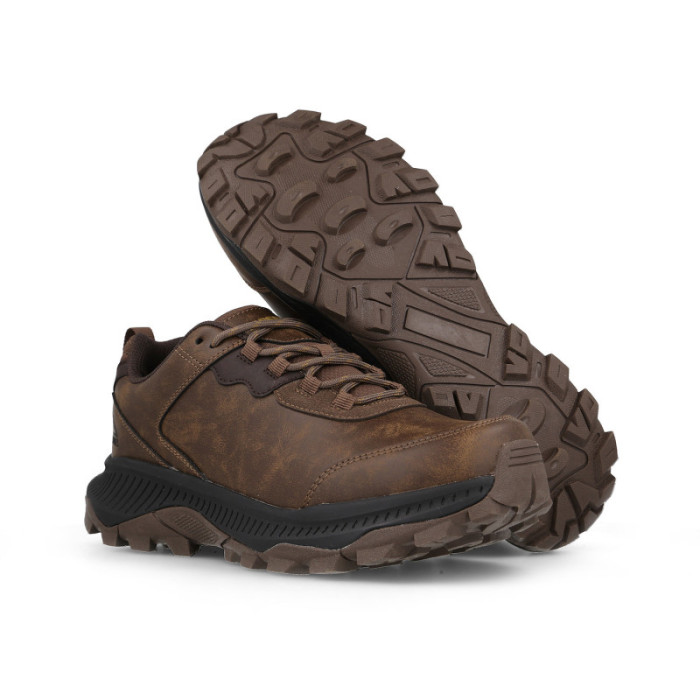Zapatilla trekking hombre Brisketa marrón oscuro