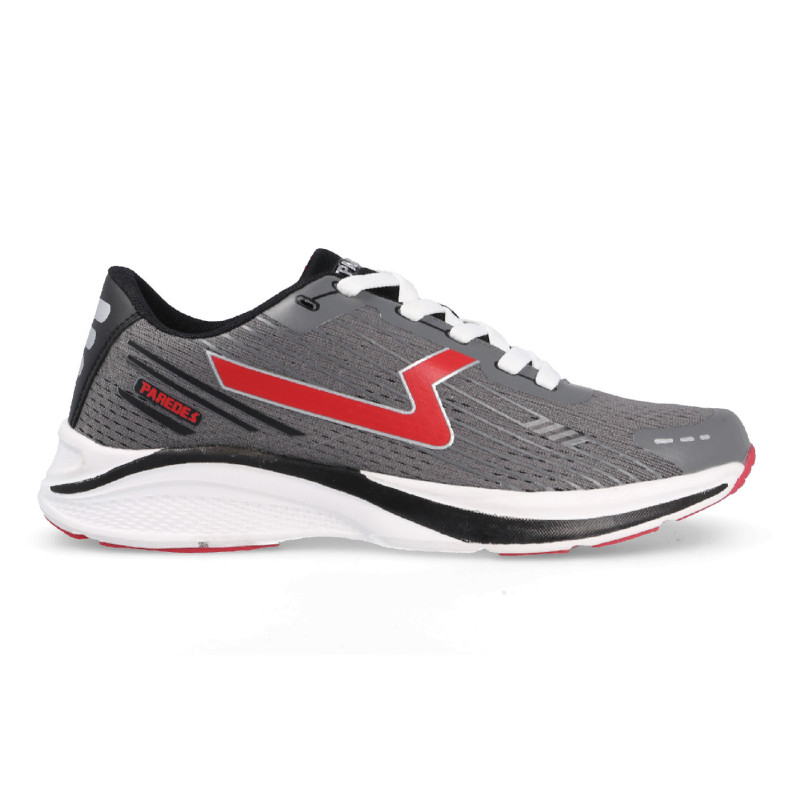 Zapatillas de Deporte Hombre Hombre Tuy Gris-Rojo