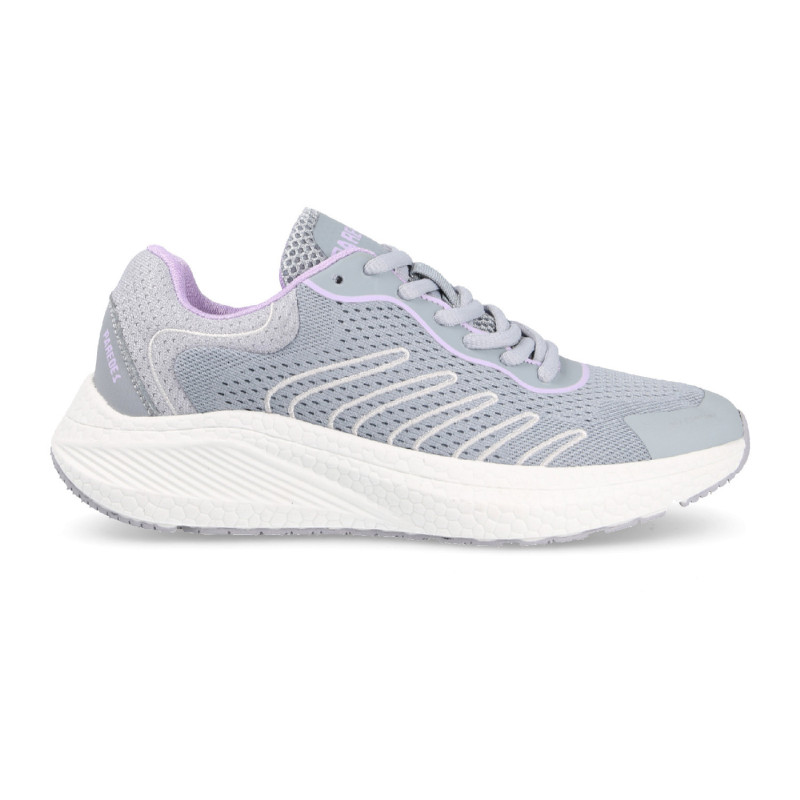 Zapatillas para deportes de interior de mujer en color lila con detalles de malla