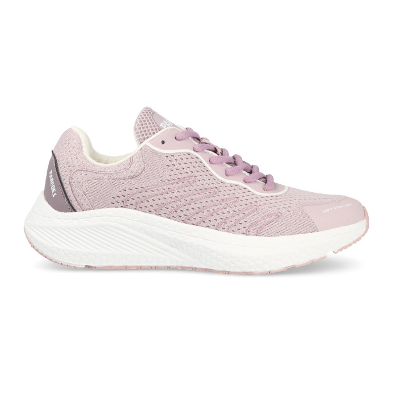 Zapatillas deportivas para fitness de mujer en color rosa con suela antideslizante