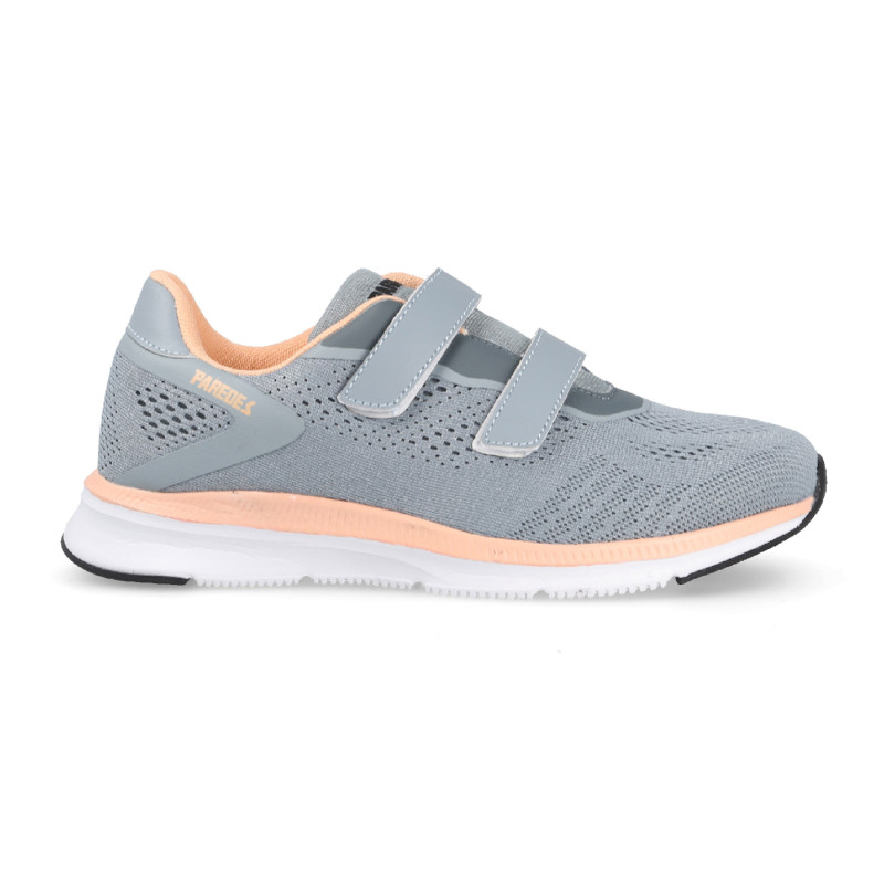Comfortable women's sneakers with double velcro closure