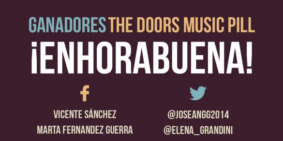Ganadores sorteo The Doors Music Pill