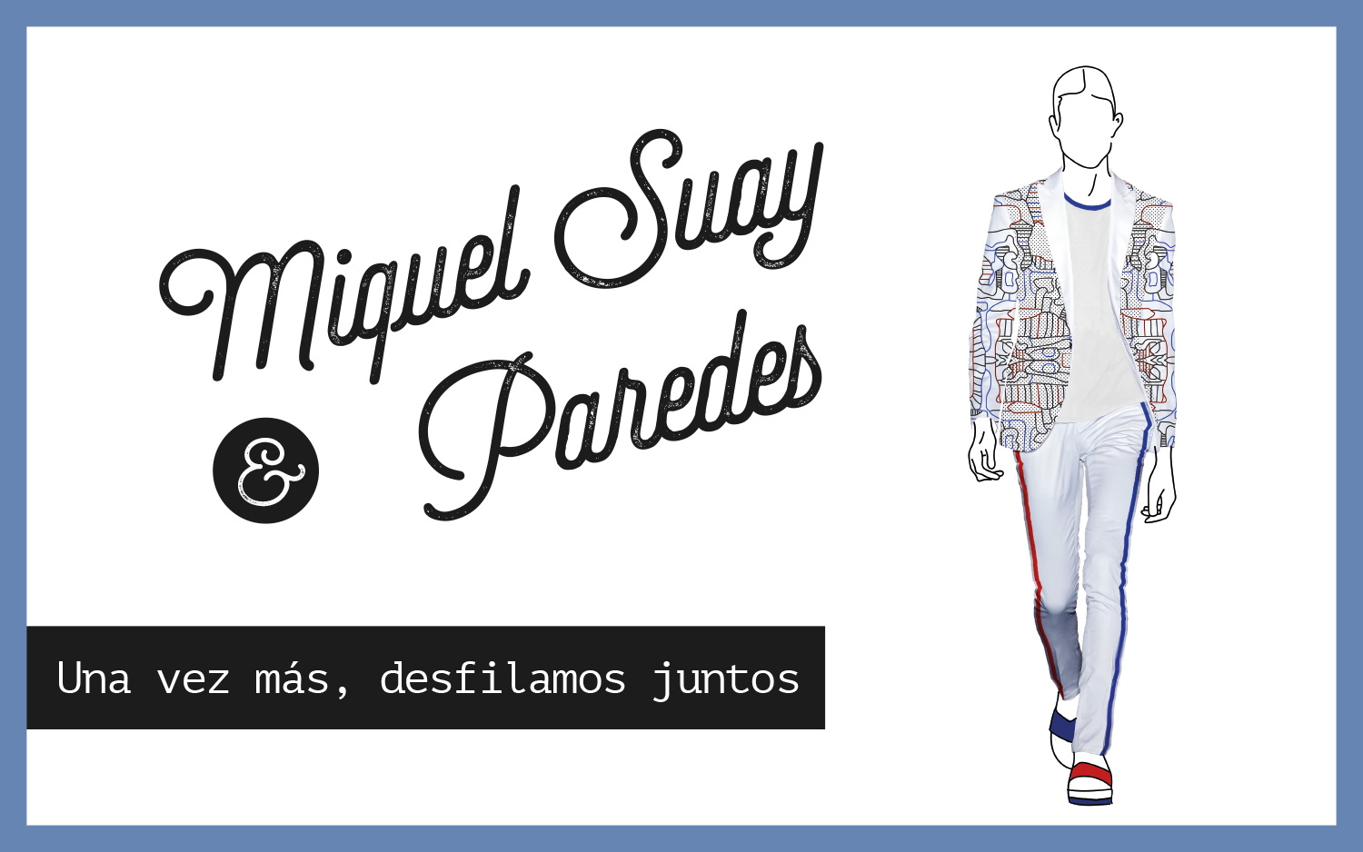Paredes desfila con Miquel Suay en la pasarela 080 de barcelona