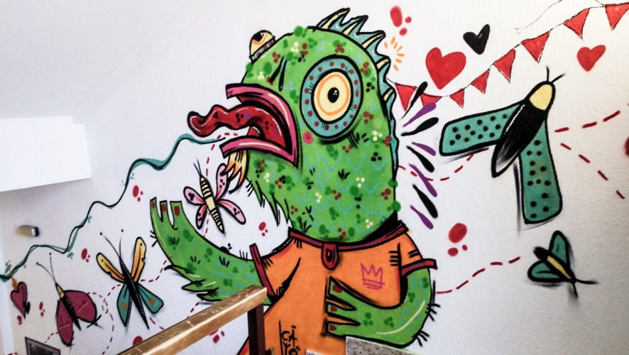 Arte en las Paredes que cura Believe in Art