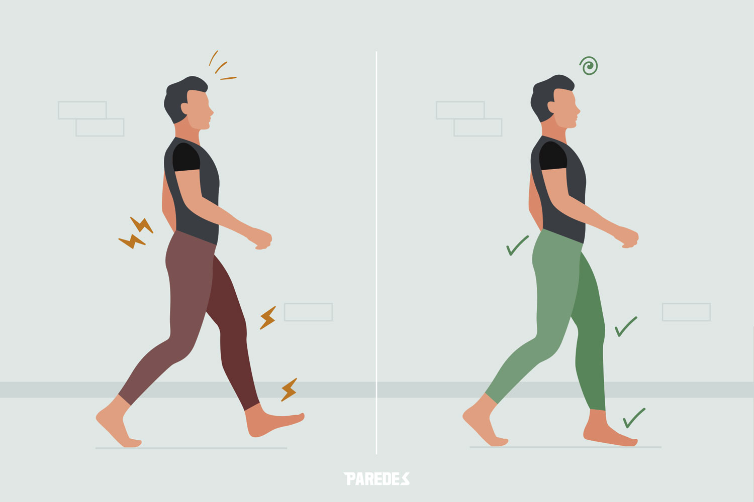 Consejos y recomendaciones de la mejor postura para caminar Recomendaciones para la mejor postura para caminar