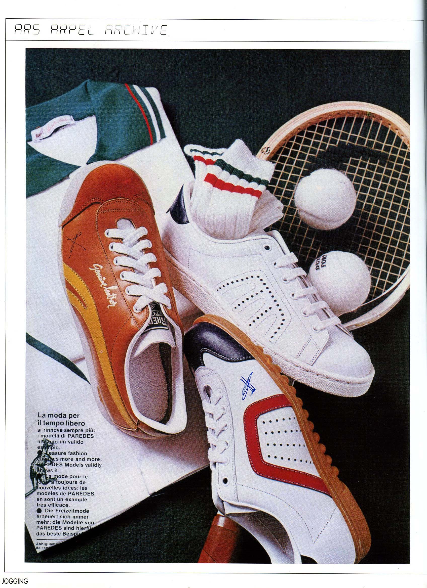Zapatillas Paredes - Gráfica antigua