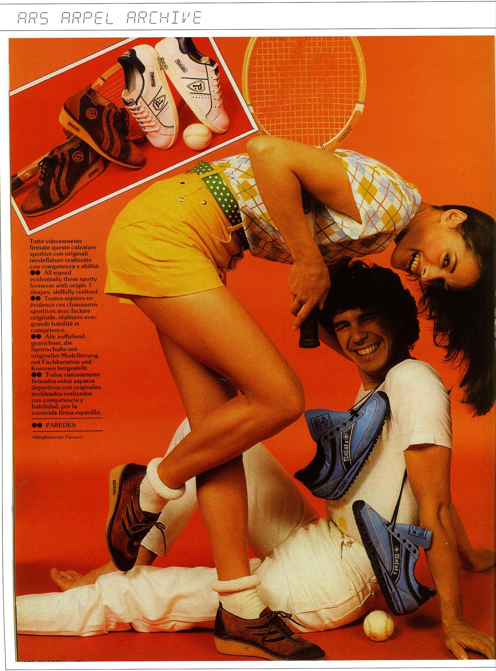 Zapatillas Paredes - Gráfica antigua
