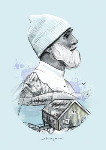 Paredes con la ilustración española Esther Gómez