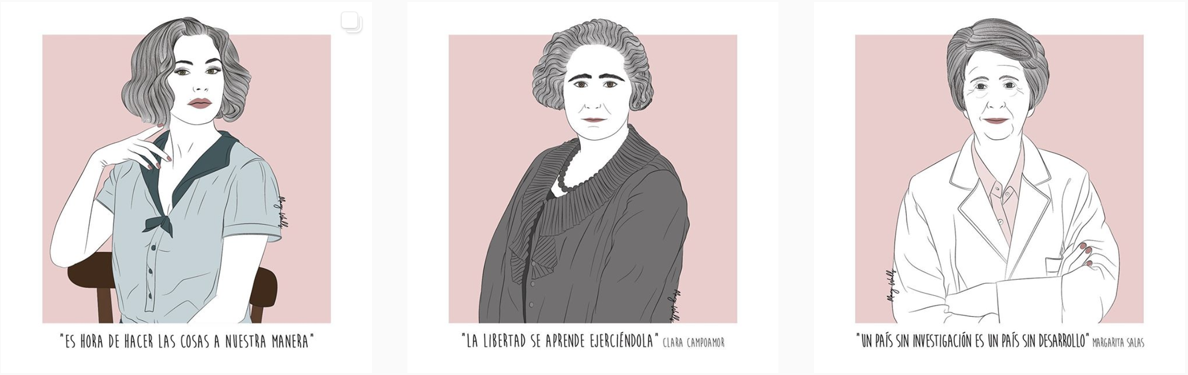 Ilustraciones Mary Walls para el Día de la Mujer Blog Paredes