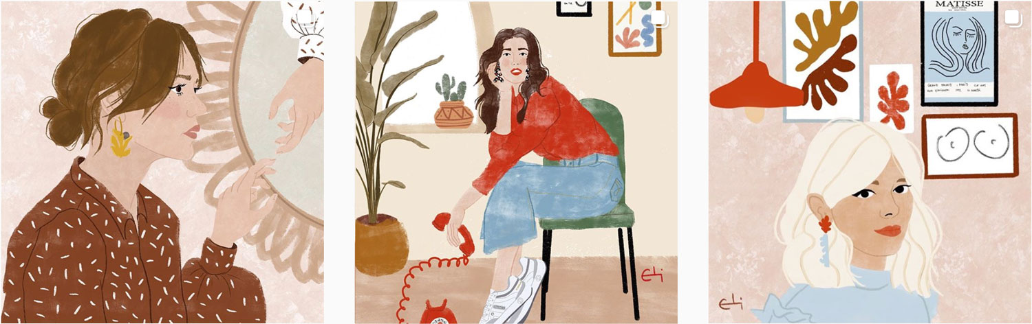 Ilustraciones Eli Martínez para el Día de la Mujer Blog Paredes