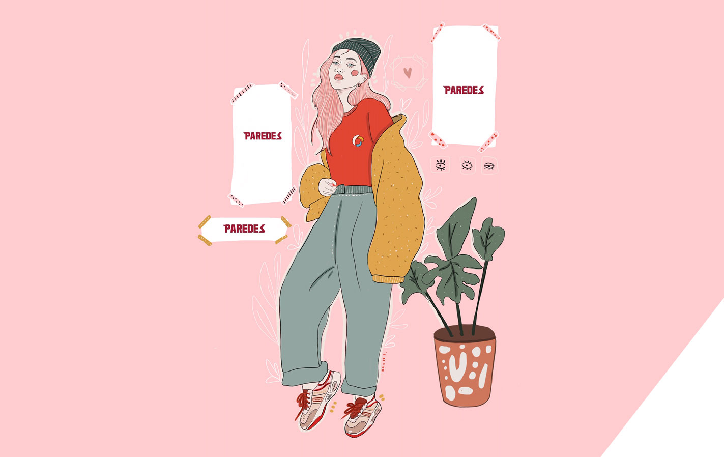Paredes con el talento ilustado, @rachi.illustration