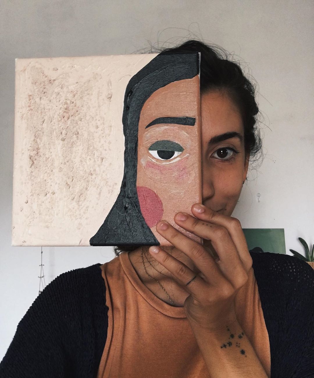 Paredes con el talento ilustado, @rachi.illustration