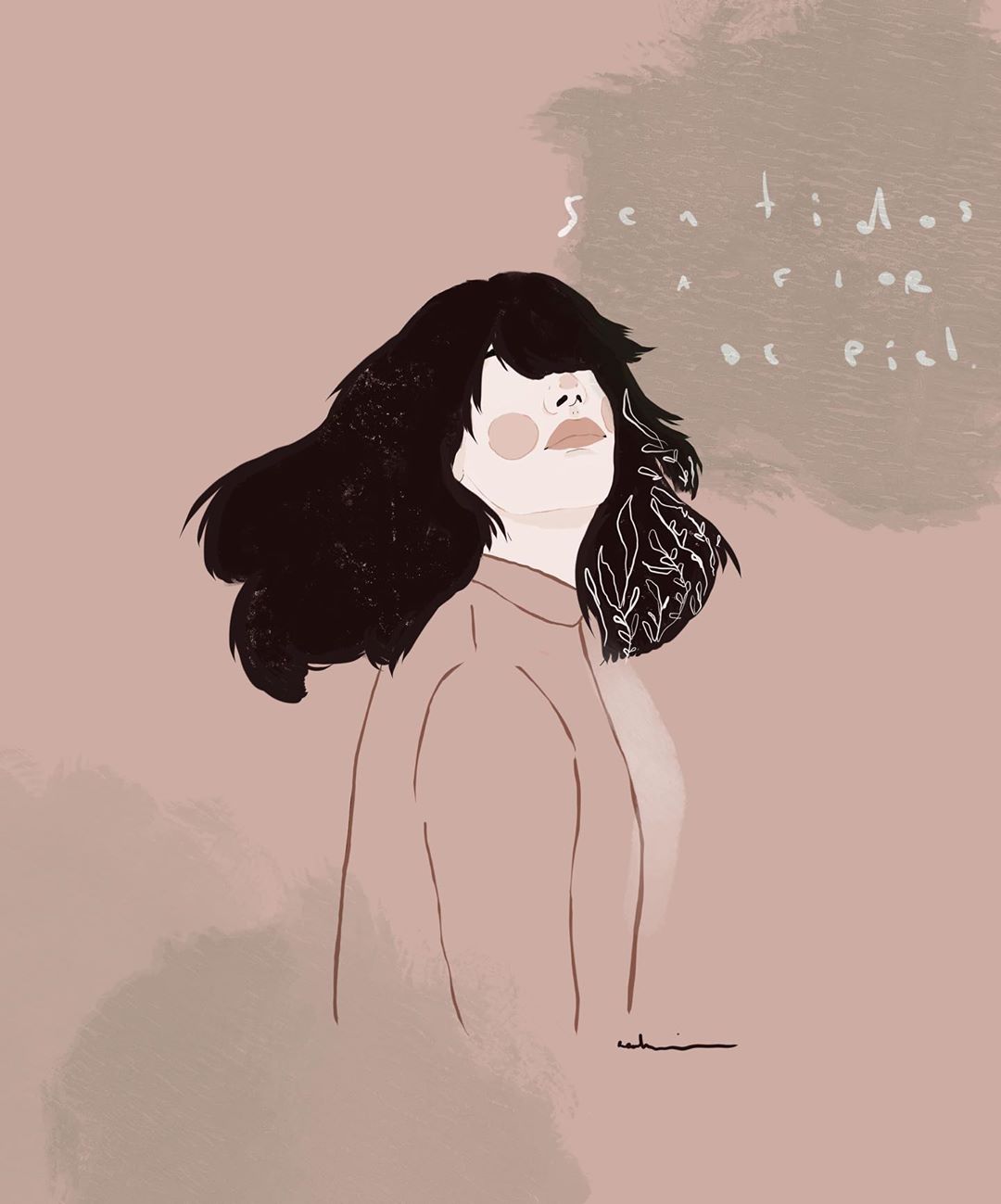 Paredes con el talento ilustado, @rachi.illustration
