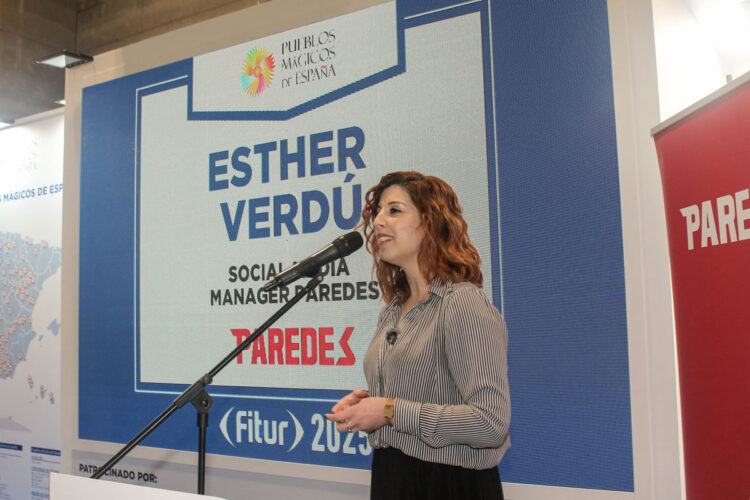 Colaboración con Pueblos Mágicos de España en Fitur 2025 presentación proyecto Pueblitos Bonitos con Esther Martínez Verdú